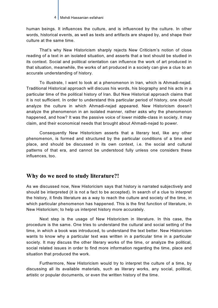 new historicism examples new historicism example essay